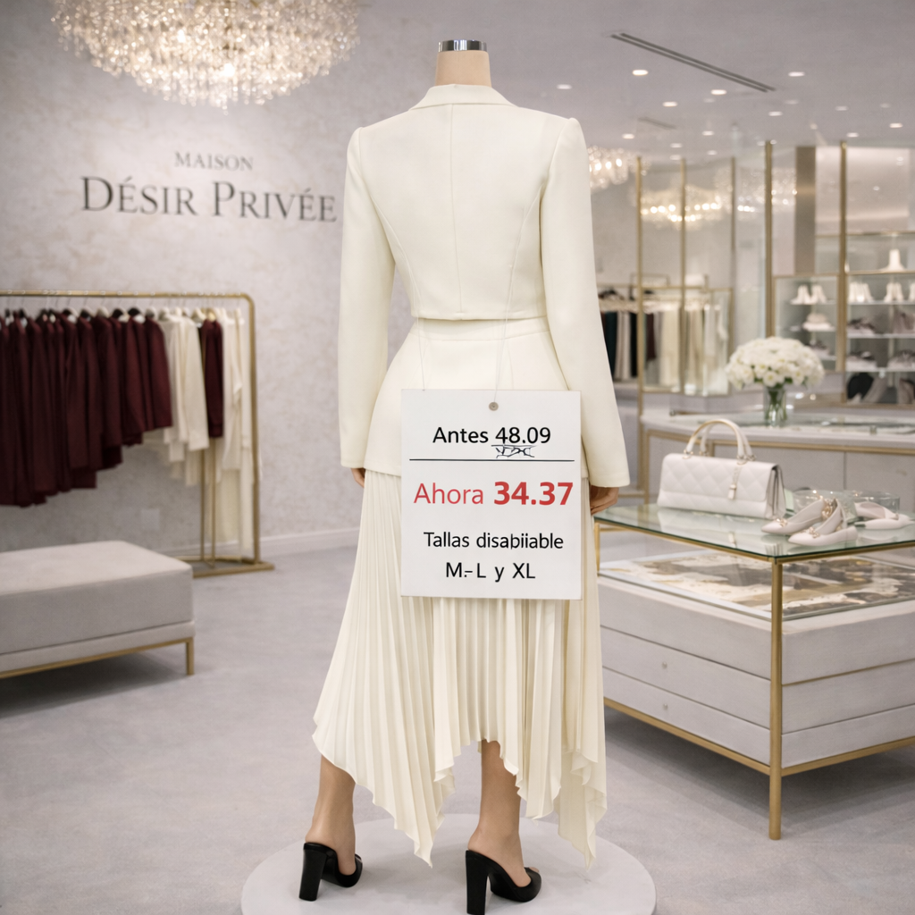 Traje Plissé Élégance
