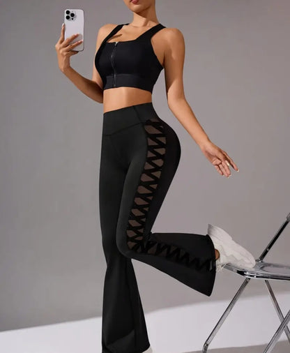 Pantalón Negro Cintura Alta Sculpt