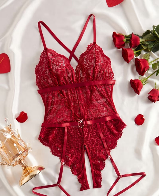 Conjunto de Encaje Floral