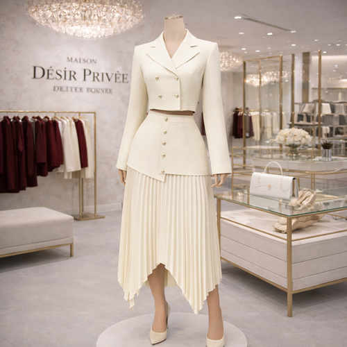 Traje Plissé Élégance
